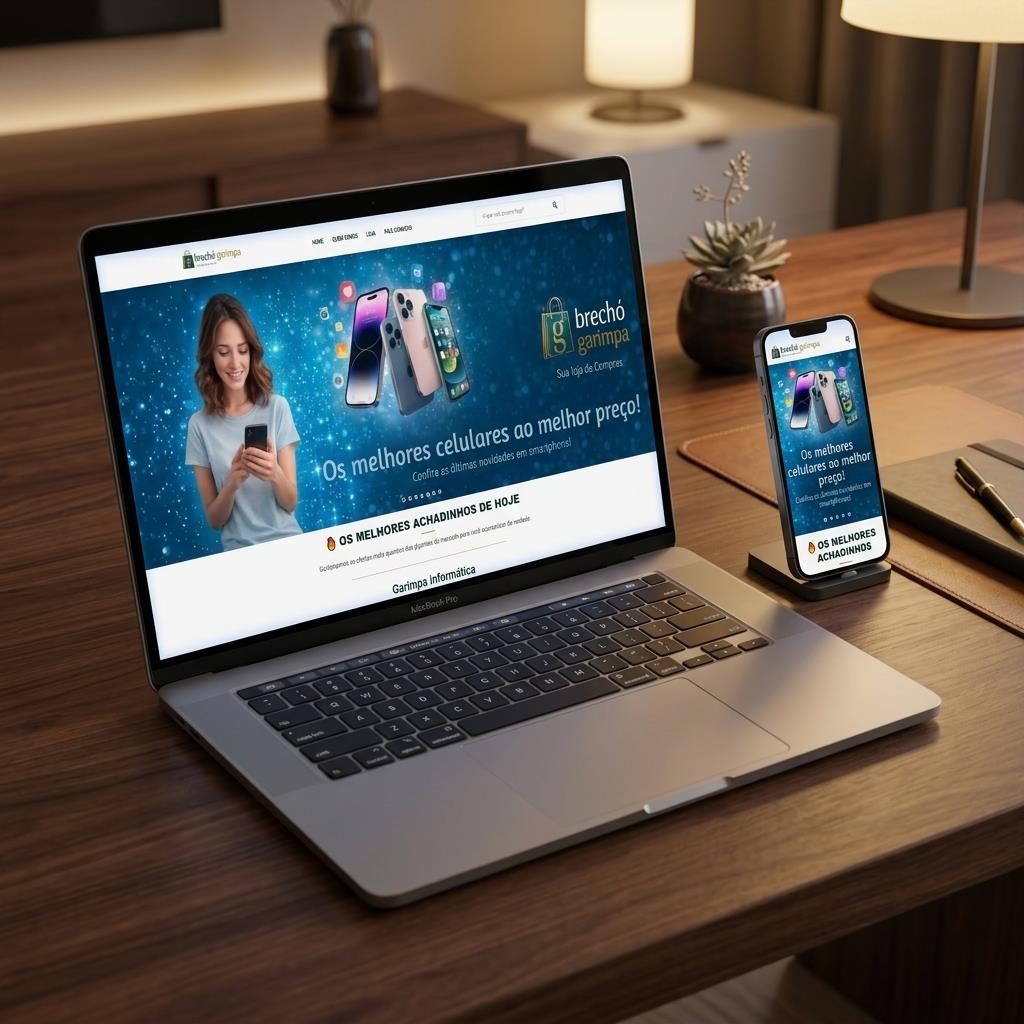 Site Brechó Garimpa